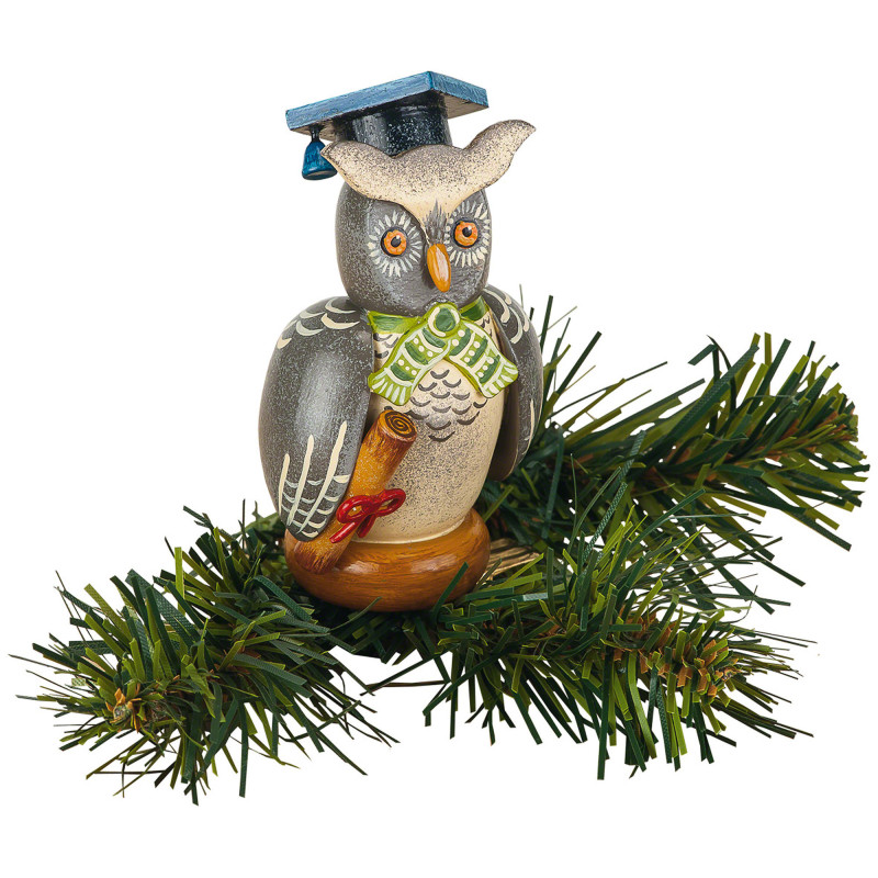 Christbaumschmuck Baumclipser Eule - 8,5 cm