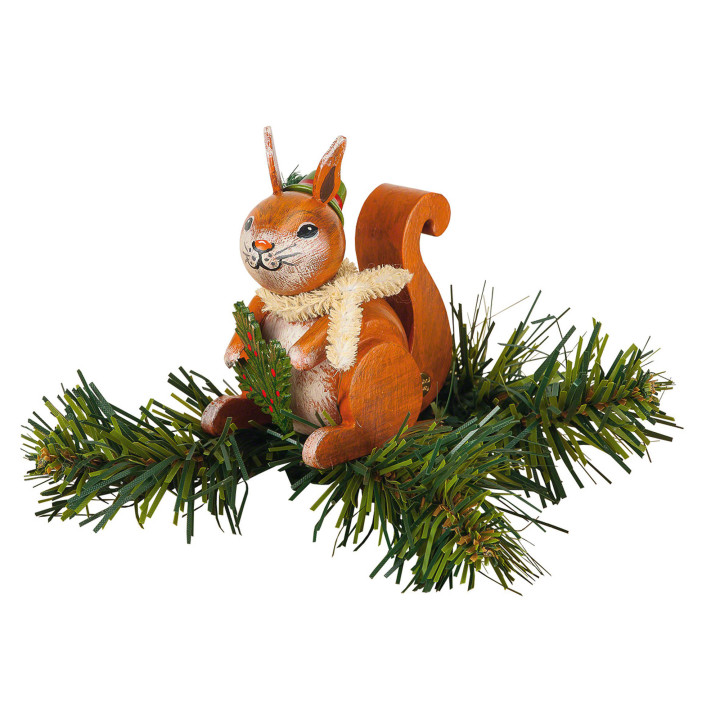 Tree Ornament - Tree Clip Squirrel - 7,5 cm / 3 inch