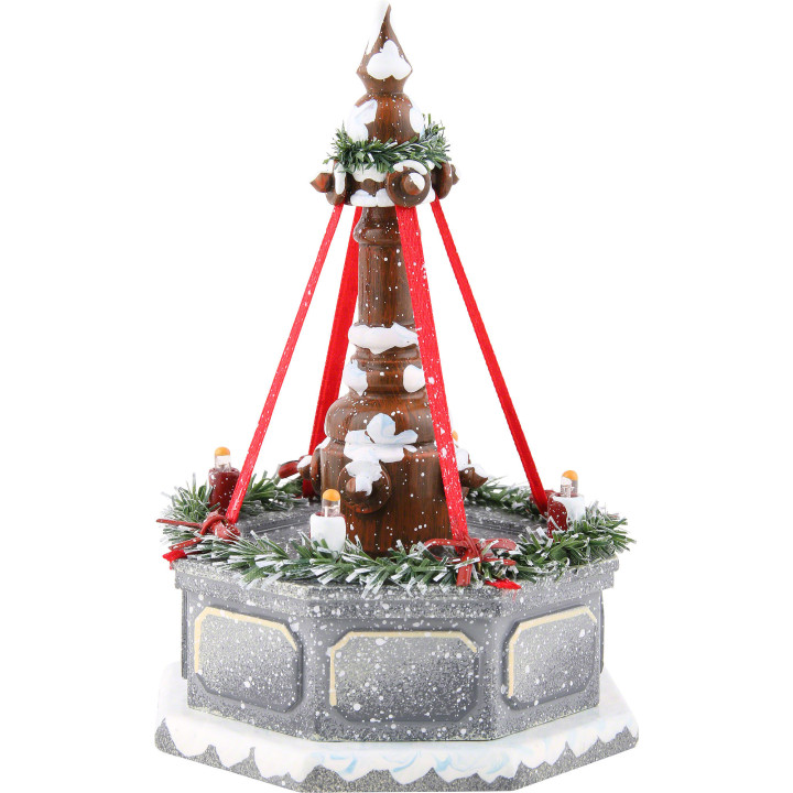 Winter Children Fountain with Lights - 12 cm / 4.7 inch