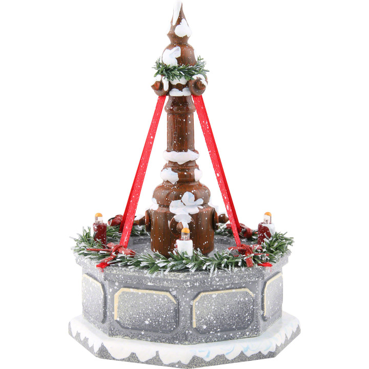 Winter Children Fountain with Lights - 12 cm / 4.7 inch
