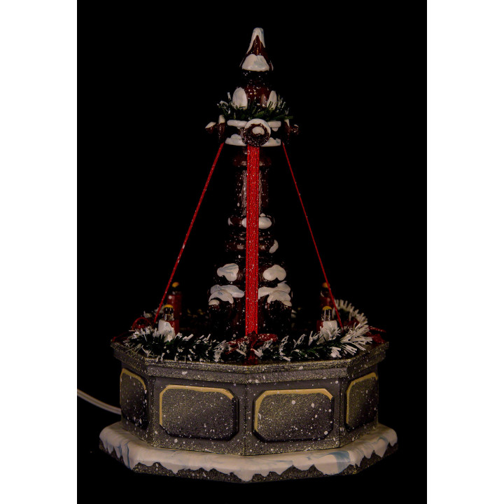 Winter Children Fountain with Lights - 12 cm / 4.7 inch