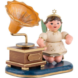 Engel mit Grammophon - 6,5 cm