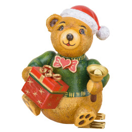 Tree Ornament - Tree Clip Christmas Teddy - 8 cm / 3.1 inch