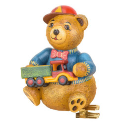 Christbaumschmuck Baumclipser Teddy Leons Brummi - 8 cm