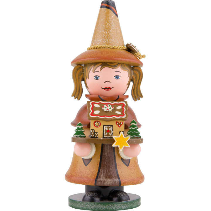 Räuchermännchen Wichtel Pfefferkuchenhaus - 14 cm