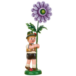 Blumenkind Junge mit Dahlie - 11 cm