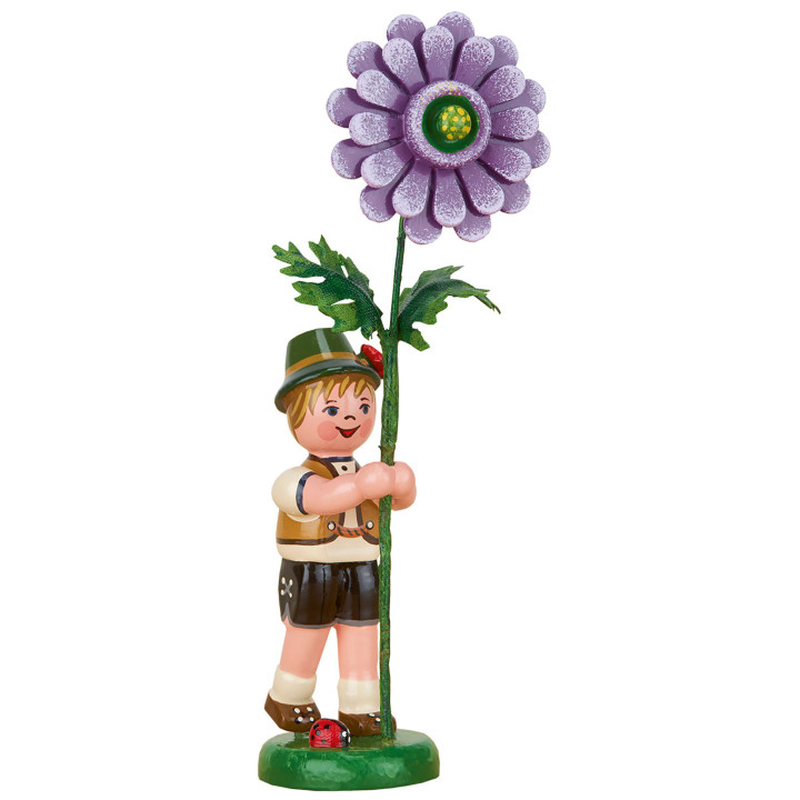 Flower Child Boy with Dahlia - 11 cm / 4.3 inch