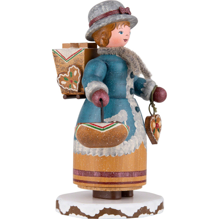 Räuchermännchen Winterkinder Lebkuchenhändlerin - 20 cm