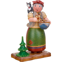 Räuchermännchen Hexe "Knusper, knusper..." - 20 cm