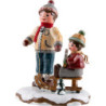 Winter Children Best Friends - 8 cm / 3.1 inch