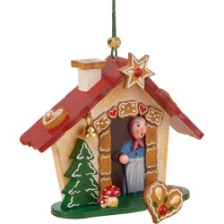 Christbaumschmuck Hexenhäuschen - 8 cm