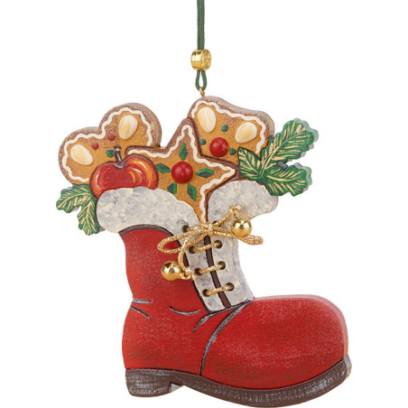 Christbaumschmuck Nikolausstiefel  - 8 cm