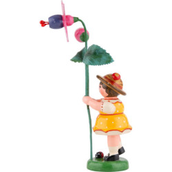 Flower Girl with Fuchsia - 11 cm / 4.3 inch
