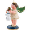 Engel mit  Schneemann - 6,5 cm