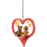 Tree Ornament - Teddy Couple - 8 cm / 3.1 inch