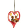 Tree Ornament - Teddy Couple - 8 cm / 3.1 inch
