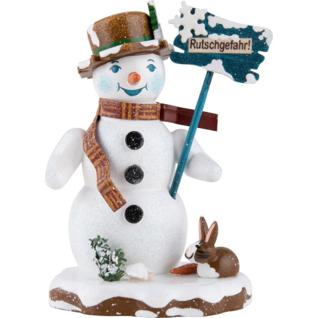 Winter Children Snowman "Slip Hazard" - 9 cm / 3.5 inch