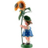 Flower Child Girl with Sunflower - 17 cm / 6.7 inch