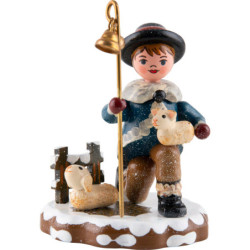 Winter Children Carol Singer "The Good Shepherd" - 9 cm / 3.5 inch