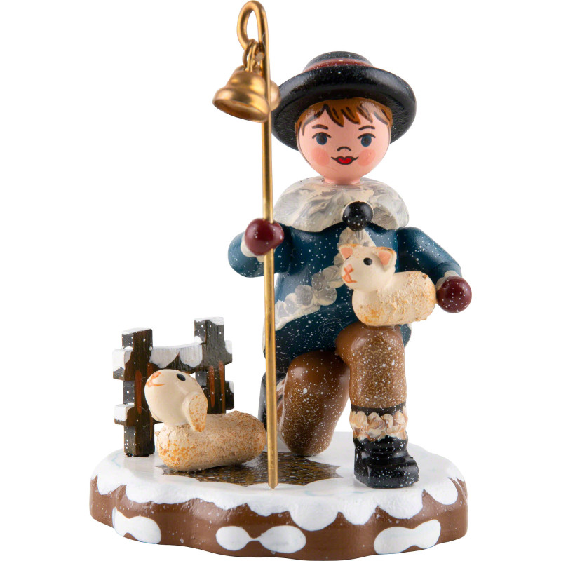 Winter Children Carol Singer "The Good Shepherd" - 9 cm / 3.5 inch
