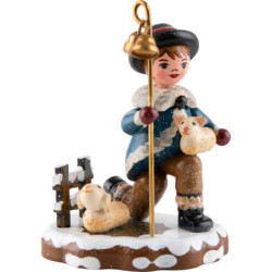 Winter Children Carol Singer "The Good Shepherd" - 9 cm / 3.5 inch