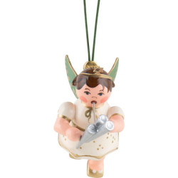 Tree Ornament Angel with Shawm - 6 cm / 2.4 inch