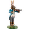 Hasenmusikant Junge mit Geige - 10 cm