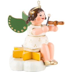 Angel sitting with Soundwood - 6,5 cm / 2.6 inch