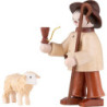 Thiel-Figur Hirte mit Schaf - natur - 6 cm