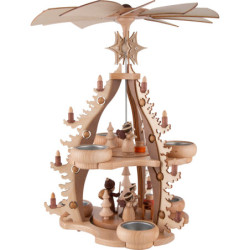 2-stöckige Tischpyramide Bescherung - 35 cm