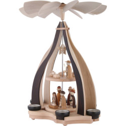 2-stöckige Pyramide Christi Geburt - 47,5 cm