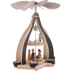 2-stöckige Pyramide Christi Geburt - 47,5 cm