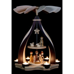 2-stöckige Pyramide Christi Geburt - 47,5 cm
