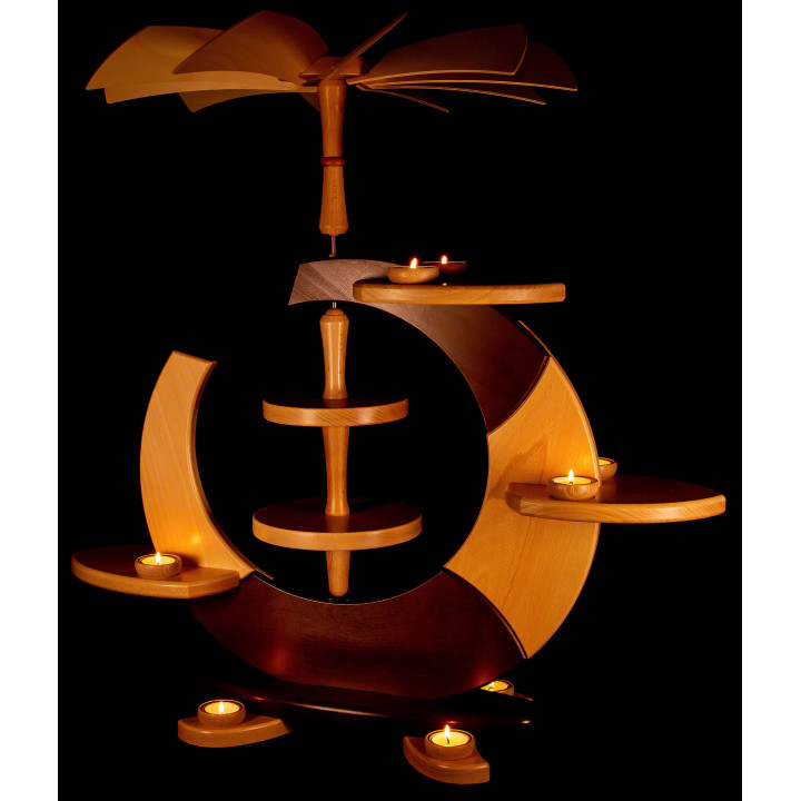 2-Tier Pyramid - "Open Circle" - Blank - 74 cm / 29 inch