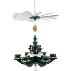 1-Tier Hanging Pyramid - Miners, Green - 47 cm / 18.5 inch