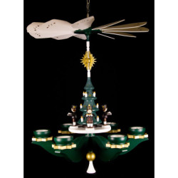 1-Tier Hanging Pyramid - Miners, Green - 47 cm / 18.5 inch