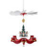 1-Tier Hanging Pyramid - Angels, Red - 47 cm / 18.5 inch