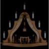 Light Triangle with Seiffner Kirche - 41x40 cm / 16.1x15.7 inch