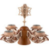 Advent Candle Holder, Natural/Brown - 27 cm / 10.6 inch