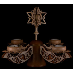Advent Candle Holder, Natural/Brown - 27 cm / 10.6 inch