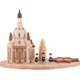 Teelichthalter mit Dresdner Frauenkirche und Kurrende - 14,5 cm