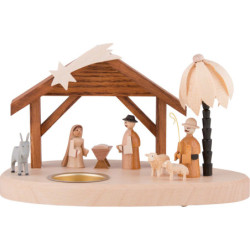 Tea Light Holder - Nativity - 11 cm / 4.3 inch