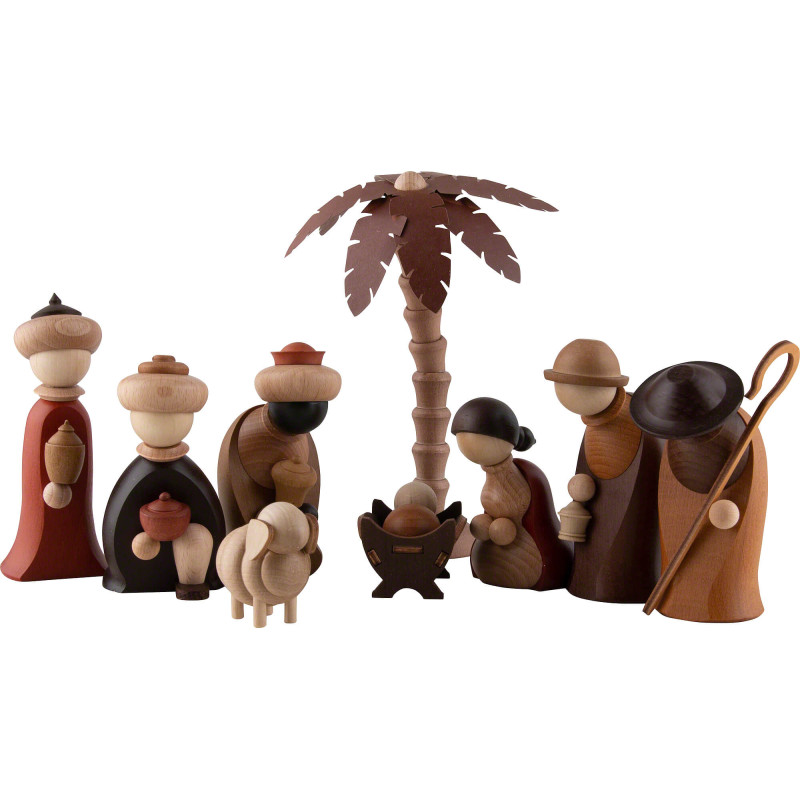 9-teiliges Krippenset Christi Geburt - 19 cm