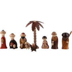 9-teiliges Krippenset Christi Geburt - 19 cm