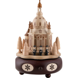 Spieldose Dresdner Frauenkirche und Kurrendesänger - 21 cm