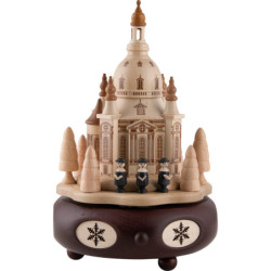 Spieldose Dresdner Frauenkirche und Kurrendesänger - 21 cm