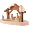 Teelichthalter mit Weihnachtskrippe - 11 cm
