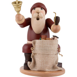 Räuchermännchen Weihnachtsmann mit Sack - 18 cm