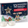 Pyramiden-Teelichter Premium Plus, 12 Stück