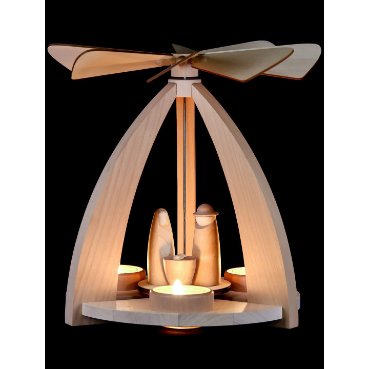 1-Tier Pyramid - Nativity Scene - 27 cm / 10.7 inch